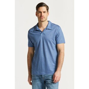 POLOKOŠEĽA GANT LINEN SOLID SS POLO modrá S