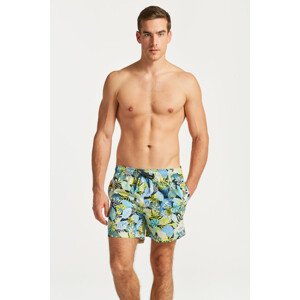 PLAVKY GANT CF TROPICAL PRINT SWIM SHORTS modrá S