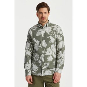 KOŠEĽA GANT REG COTTON LINEN SUNFLOWER SHIRT zelená S