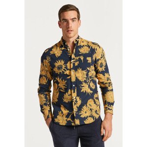 KOŠEĽA GANT REG COTTON LINEN SUNFLOWER SHIRT žltá S