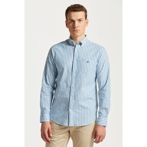 KOŠEĽA GANT REG COTTON LINEN STRIPE SHIRT modrá S