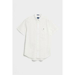 KOŠEĽA GANT REG COTTON LINEN SS SHIRT biela S