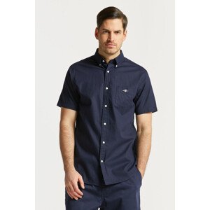 KOŠEĽA GANT REG COTTON LINEN SS SHIRT modrá S