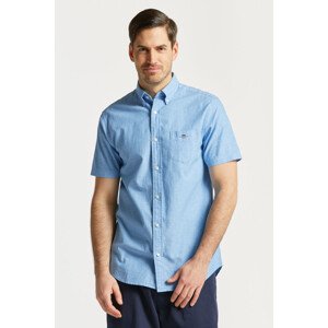 KOŠEĽA GANT REG COTTON LINEN SS SHIRT modrá S