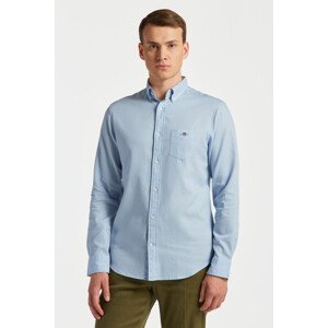 KOŠEĽA GANT REG HONEYCOMB TEXTURE WEAVE SHIRT modrá 4XL