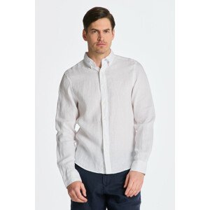 KOŠEĽA GANT SLIM LINEN SHIRT biela 4XL