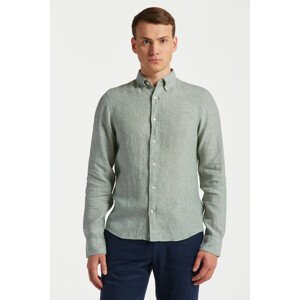 KOŠEĽA GANT SLIM LINEN SHIRT zelená S