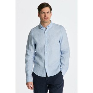 KOŠEĽA GANT SLIM LINEN SHIRT modrá 4XL