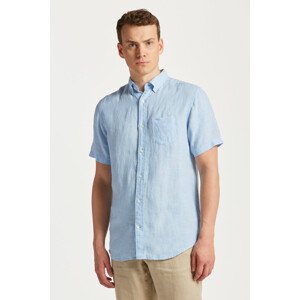 KOŠEĽA GANT REG LINEN SS SHIRT modrá S