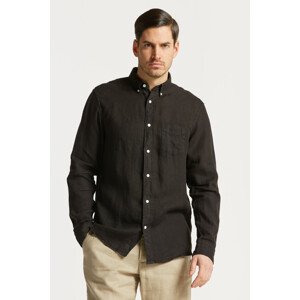 KOŠEĽA GANT REG UT GMNT DYED LINEN SHIRT čierna S