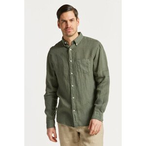 KOŠEĽA GANT REG UT GMNT DYED LINEN SHIRT zelená M