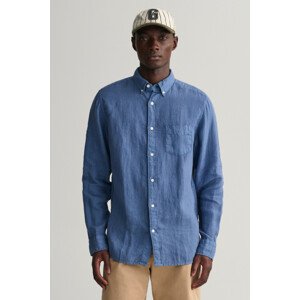 KOŠEĽA GANT REG UT GMNT DYED LINEN SHIRT modrá S