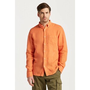 KOŠEĽA GANT REG UT GMNT DYED LINEN SHIRT oranžová S