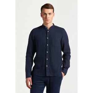 KOŠEĽA GANT REG UT GMNT DYED LINEN BAND SHIRT modrá M