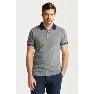 POLOKOŠEĽA GANT 4-COL OXFORD SS PIQUE šedá 4XL