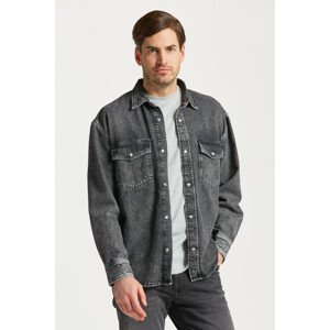 KOŠEĽA GANT OS HEAVY WASH DENIM SHIRT čierna S