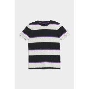 TRIČKO GANT RELAXED STRIPED T-SHIRT čierna 146/152