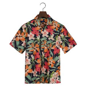 KOŠEĽA GANT TROPICAL PRINT SS SHIRT modrá 122/128