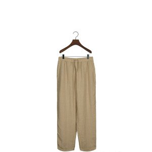 NOHAVICE GANT RELAXED LINEN PANTS hnedá 146/152