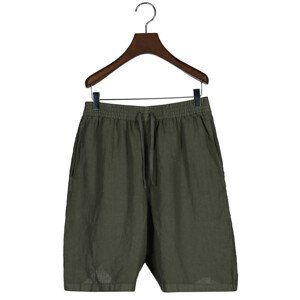 ŠORTKY GANT RELAXED LINEN SHORTS zelená 176