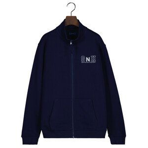 MIKINA GANT RELAXED GANT NEW HAVEN ZIP SWEAT modrá 158/164