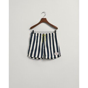 PLAVKY GANT BLOCK STRIPE PRINT SWIM SHORTS modrá 134/140