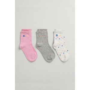 PONOŽKY 3-PACK GANT SOCKS 3-PACK ružová 19/21