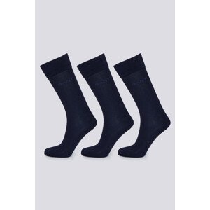 PONOŽKY 3-PACK GANT MERCERIZED COTTON SOCKS 3-PACK modrá 40/42