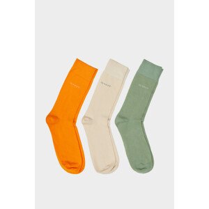 PONOŽKY 3-PACK GANT SOFT COTTON SOCKS 3-PACK zelená 43/45