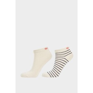 PONOŽKY GANT BRETON STRIPE ANKLE SOCKS 2-PACK biela 36/38