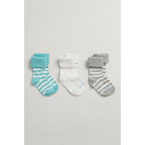 PONOŽKY 3-PACK GANT SOCKS 3-PACK modrá 10/12