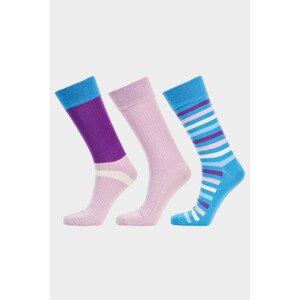 PONOŽKY 3-PACK GANT COLOR BLOCK STRIPE SOCKS 3-PACK modrá 40/42