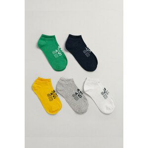 PONOŽKY GANT SNEAKER SOCKS 5-PACK zelená 31/33