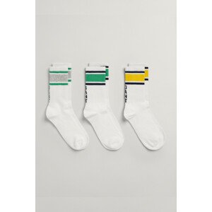 PONOŽKY 3-PACK GANT SPORT SOCKS 3-PACK biela 34/36