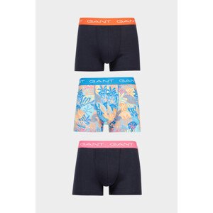 SPODNÁ BIELIZEŇ GANT TROPICAL PRINT TRUNK 3-PACK modrá XXL