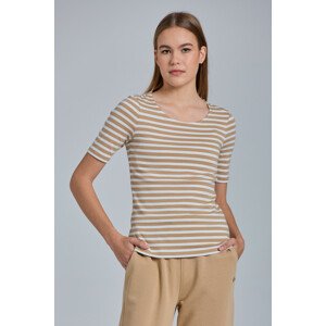 TRIČKO GANT STRIPED 1X1 RIB LSS T-SHIRT zelená L