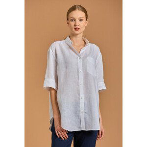 KOŠEĽA GANT REL SS LINEN CHAMBRAY SHIRT biela 34