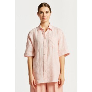 KOŠEĽA GANT REL SS LINEN CHAMBRAY SHIRT oranžová 32