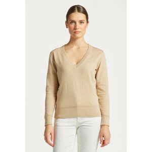 SVETER GANT LIGHT COTTON V-NECK žltá XS