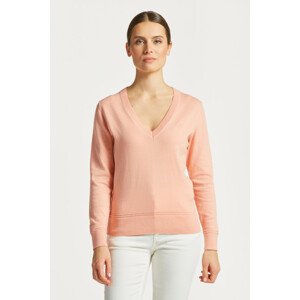 SVETER GANT LIGHT COTTON V-NECK oranžová L