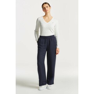 NOHAVICE GANT LINEN VISCOSE PULL-ON PANTS modrá 42