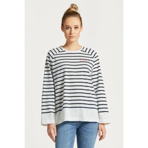 TRIČKO GANT LOGO STRIPED LS T-SHIRT modrá M