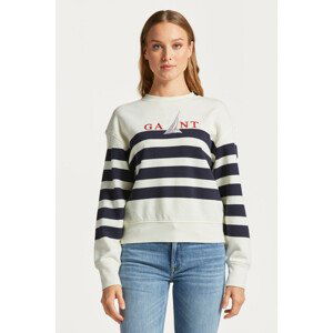 MIKINA GANT SAIL STRIPED C-NECK SWEAT modrá XXL