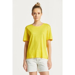 TRIČKO GANT LINEN SS T-SHIRT žltá L