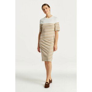 ŠATY GANT STRIPED SS T-SHIRT DRESS zelená S