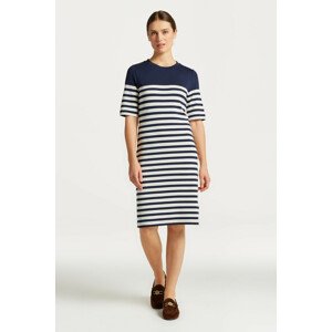 ŠATY GANT STRIPED SS T-SHIRT DRESS modrá XXS