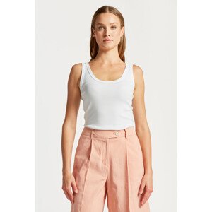 TOP GANT HIGH NECK RIB TANK TOP biela L