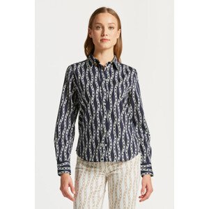 KOŠEĽA GANT REG CHAIN PRINT COTTON VOILE SHIRT modrá 40