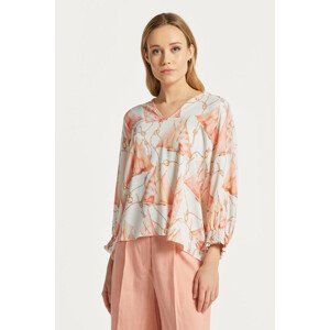 KOŠEĽA GANT V-NECK PRINTED BLOUSE biela 40