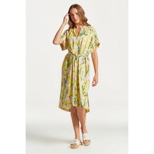 ŠATY GANT RELAXED IRIS PRINT CAFTAN DRESS žltá 34